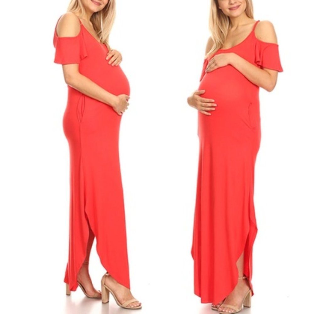 Women's Maternity 'Reta' Maxi Dress